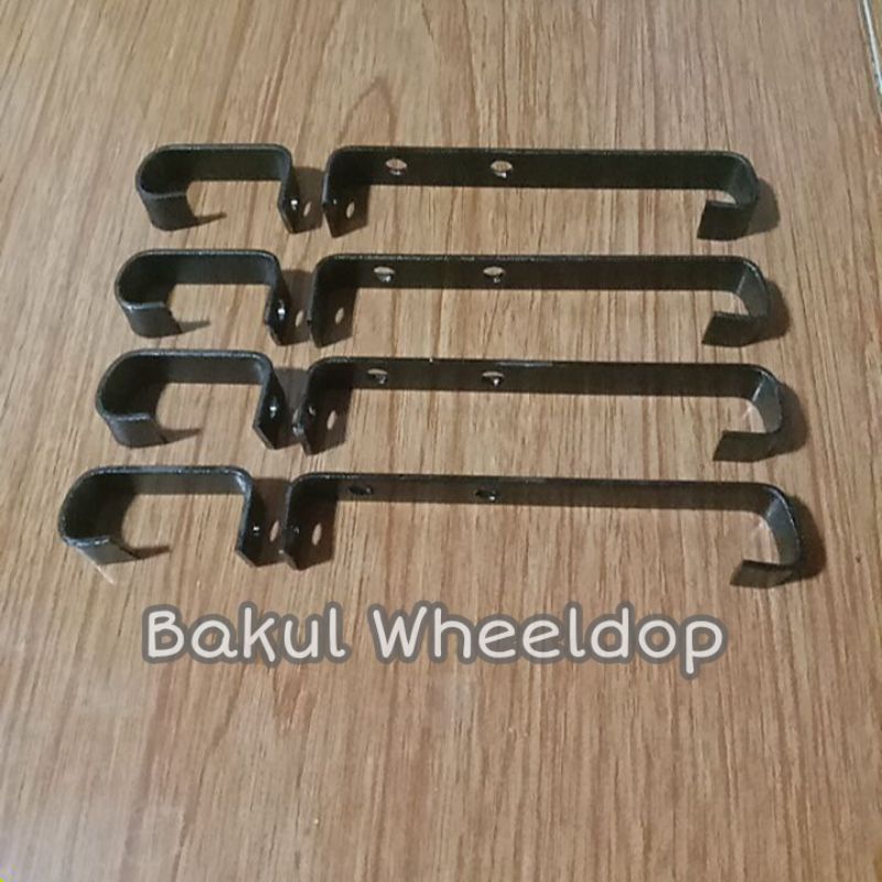 Bracket Dudukan Pangkon Weldop Mobil Velg Ring 13 Seperti T120SS, Futura, dll Material Bahan Besi