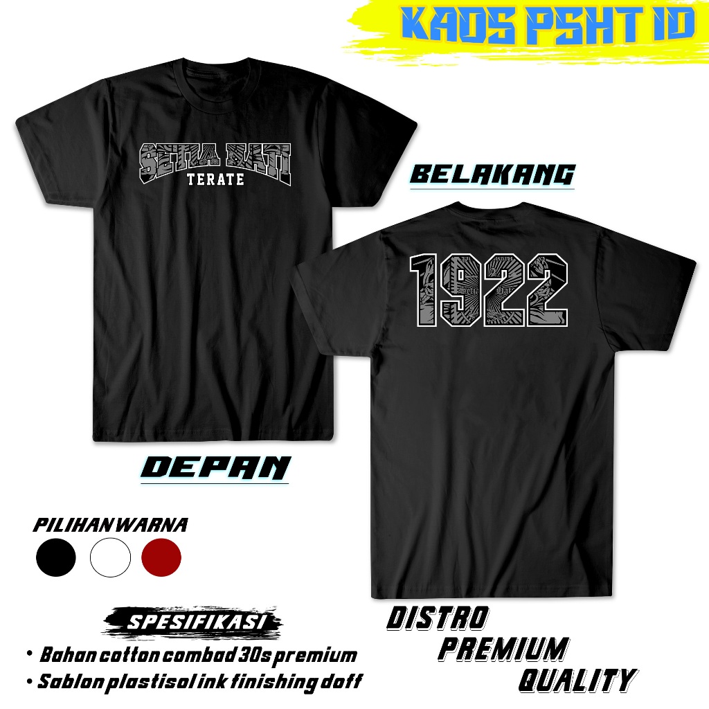 KAOS PSHT 1922 Simple Culture Terate TERLARIS / BISA COD / BAHAN DISTRO - KAOS PSHT ID