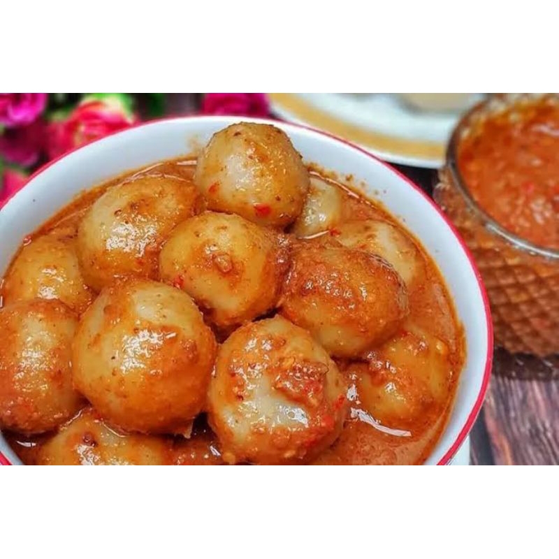 cilok isi jando gajih sapi bumbu kacang