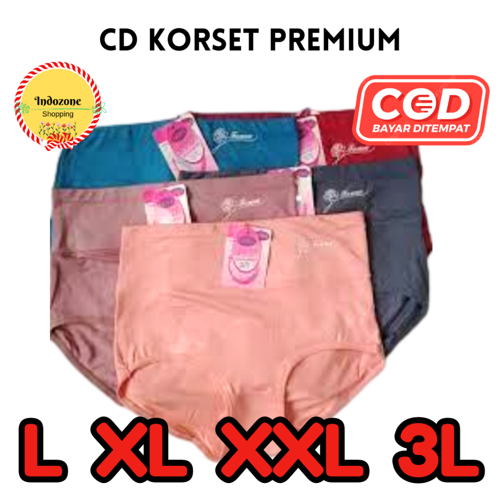 FEMA 362 CELANA DALAM WANITA DEWASA JUMBO BAHAN KATUN KORSET UKURAN L XL DAN XXL CD PAKAIAN DALAM WA