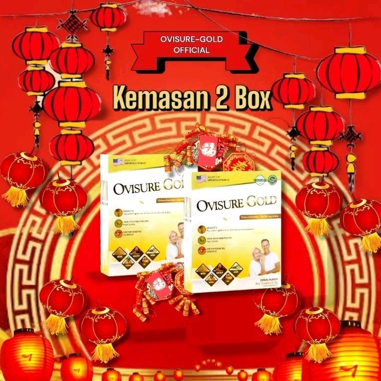 

susu Kesehatan - original 2 box ovisure gold milk - ovisure susu emas - atasi tulang sendi