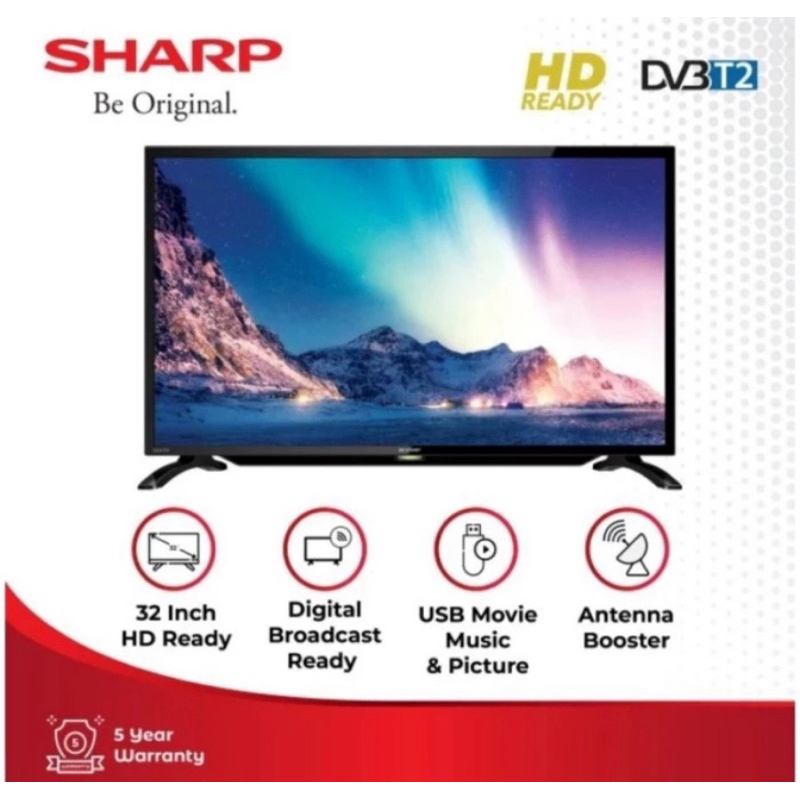 LED TV SHARP AQUOS 32 Inch Digital TV 2T-C32DD1i Garansi Resmi
