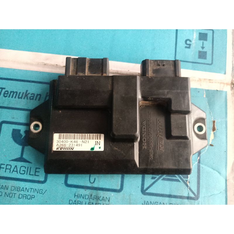 Ecu CDI vario 110 f1 esp led iss kode 30400-K46-N21 asli ahm original copotan montor