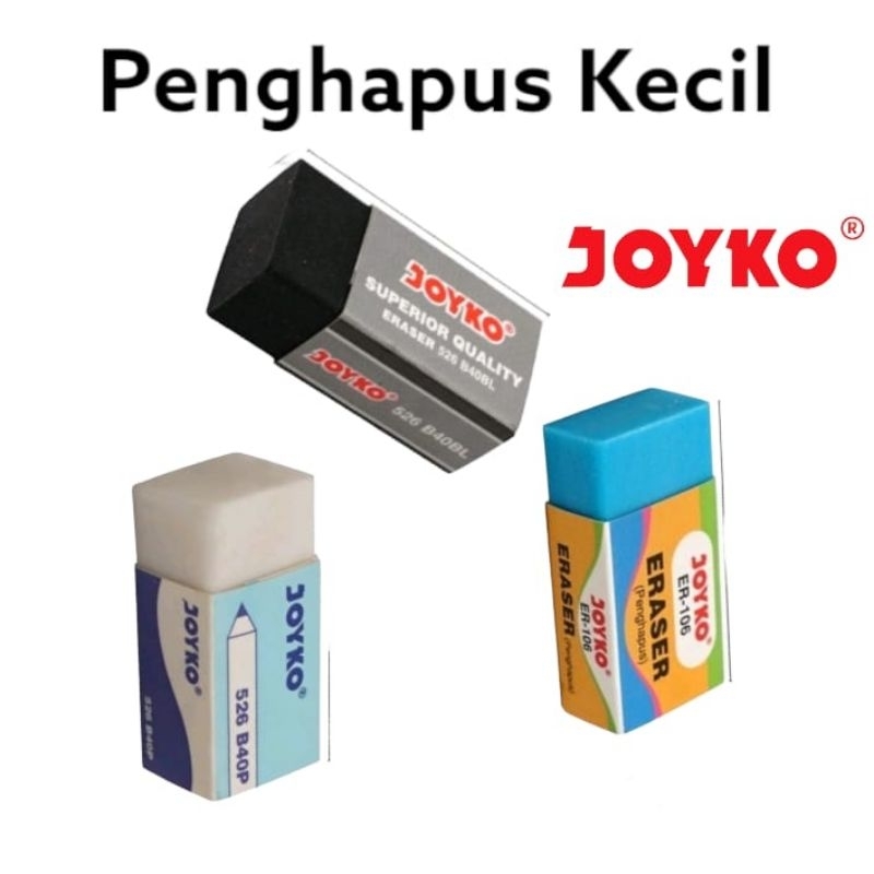 

PENGHAPUS ERASER JOYKO 1PCS :PUTIH,Pink,HitAM