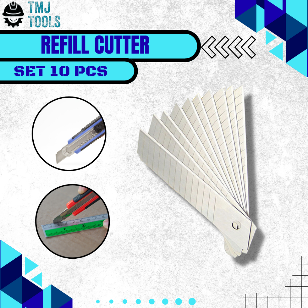 

Refill Mata Cutter SET 10 Pcs Isi Ulang Mata Pisau Alat Potong Pisau Sparepart