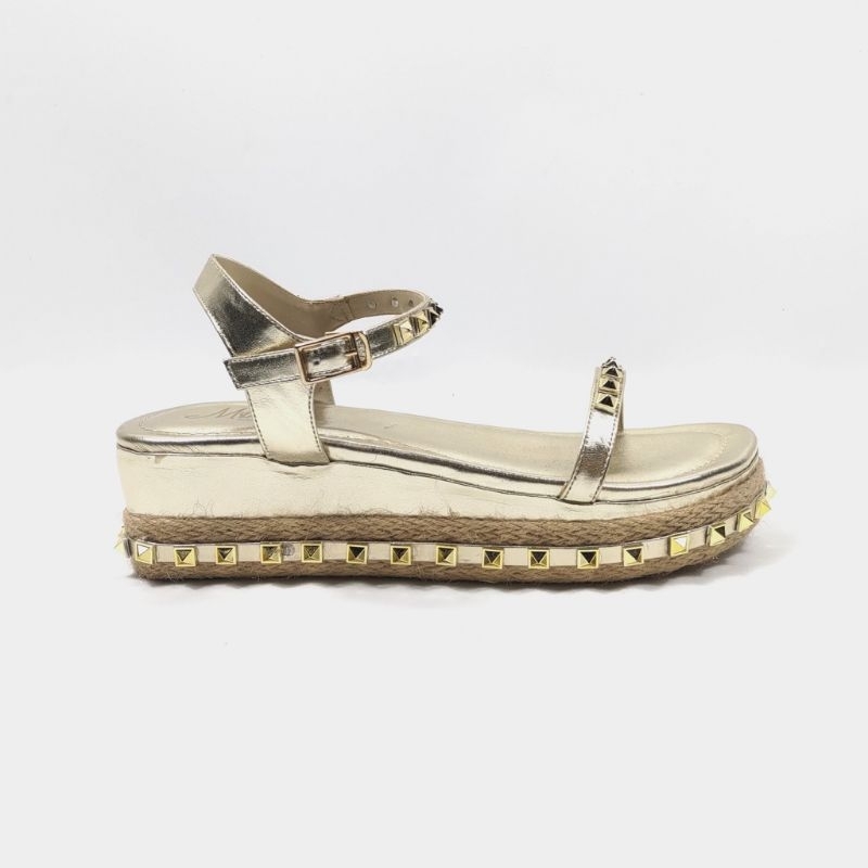 M&T Espadrilles Wedges Marroex Cow Leather