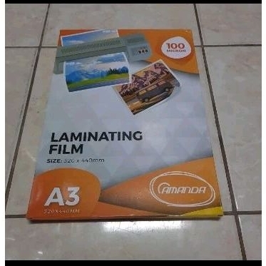 

(Pak) Plastik Laminating A3 Amanda 100 Micron