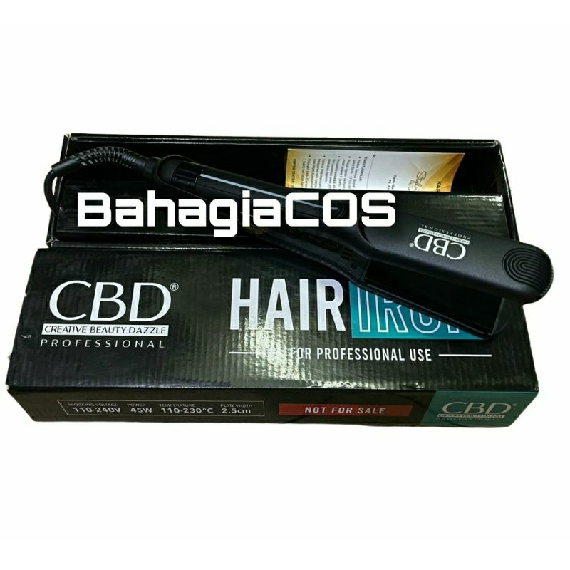 CBD Catok Rambut Hair Iron Ceramic Coating plate  / HAIRDRAYER  LUXTYLE BY CBD / HAIRDRAYER / Catokan Rambut