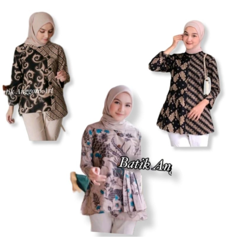 Atasan Batik Wanita Moderen|Batik Wanita Kerja|Batik Remaja