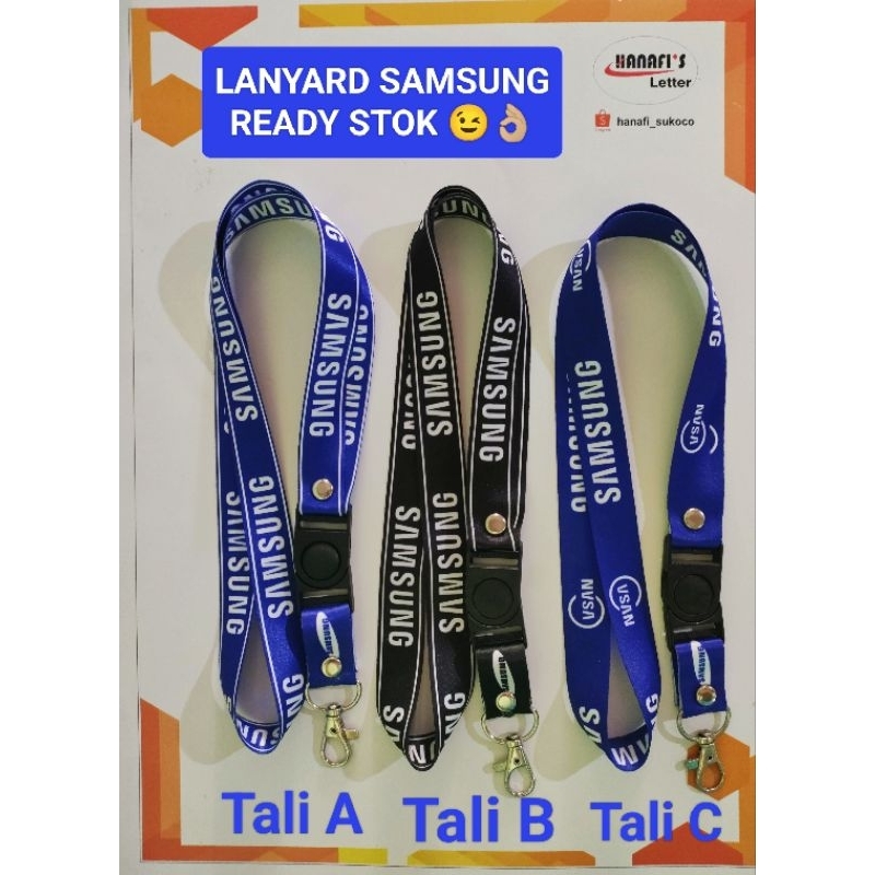 

[READY STOK] Tali id card Samsung lanyard printing SAMSUNG NASA