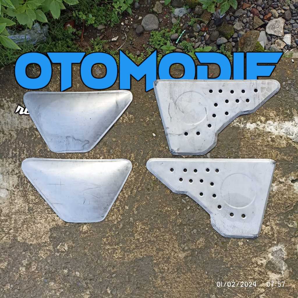 BOX AKI DOP AKI TEPONG AKI COVER TUTUP AKI BODI SAMPING Custom Bahan Japstyle Jepstil Scrambler Cros