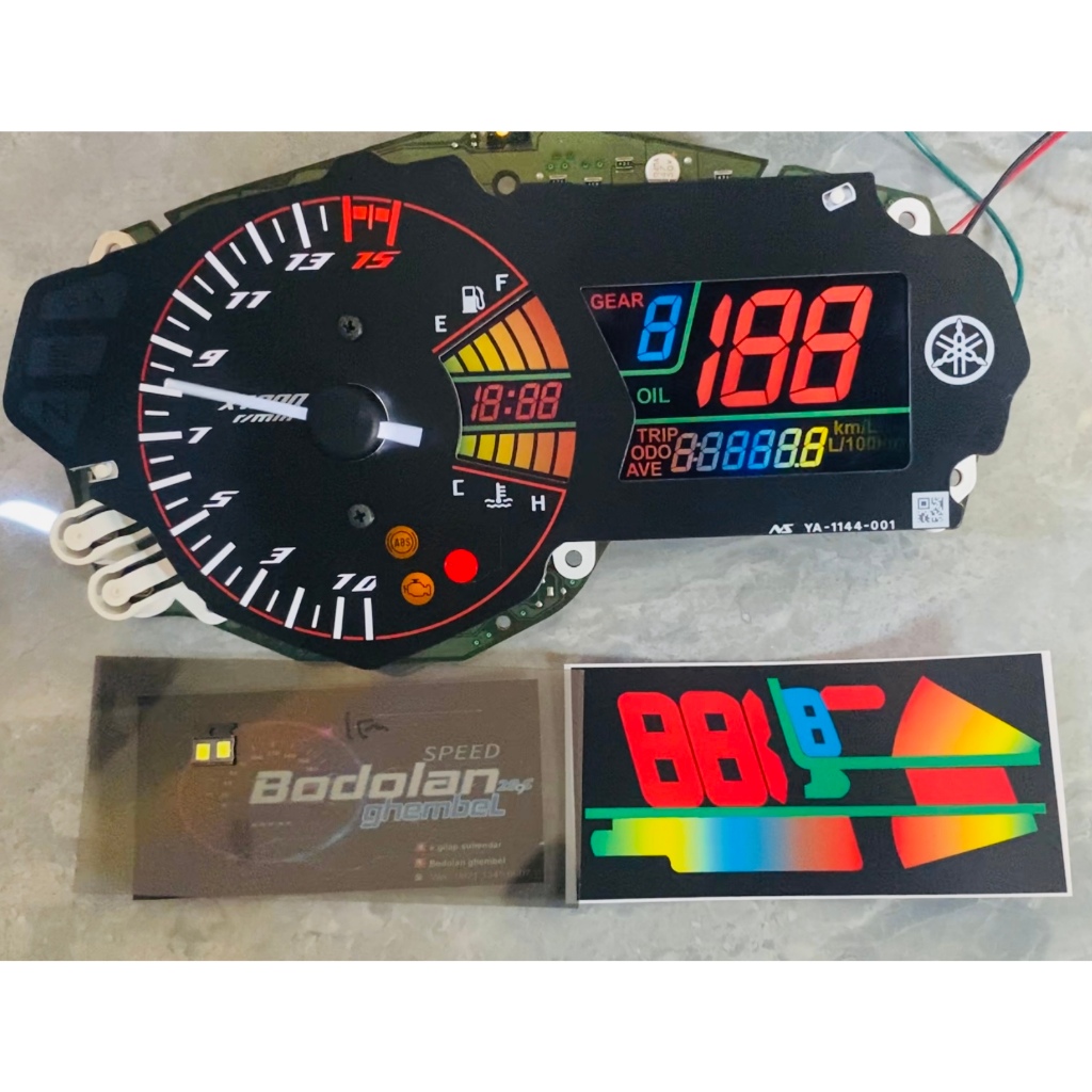 STIKER LCD SPEEDOMETER YAMAHA R25 STICKER LCD SPEDOMETER MT25