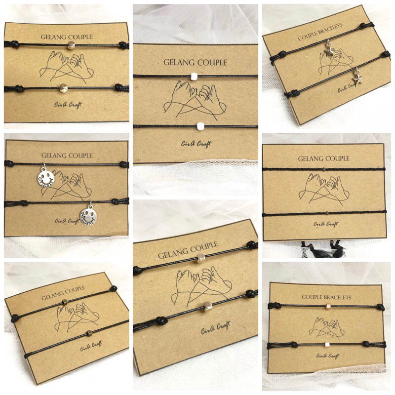 CIRA CRAFT - Gelang Couple - Gelang Tali simple- gelang rajut- gelang couple simple/gelang tali/brac