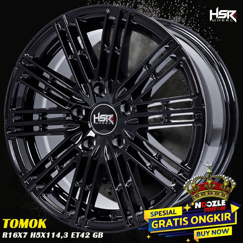 Velg Mobil HSR Ring 16 Lubang 5 PCD 114 Pelek Racing Ertiga Terios R16