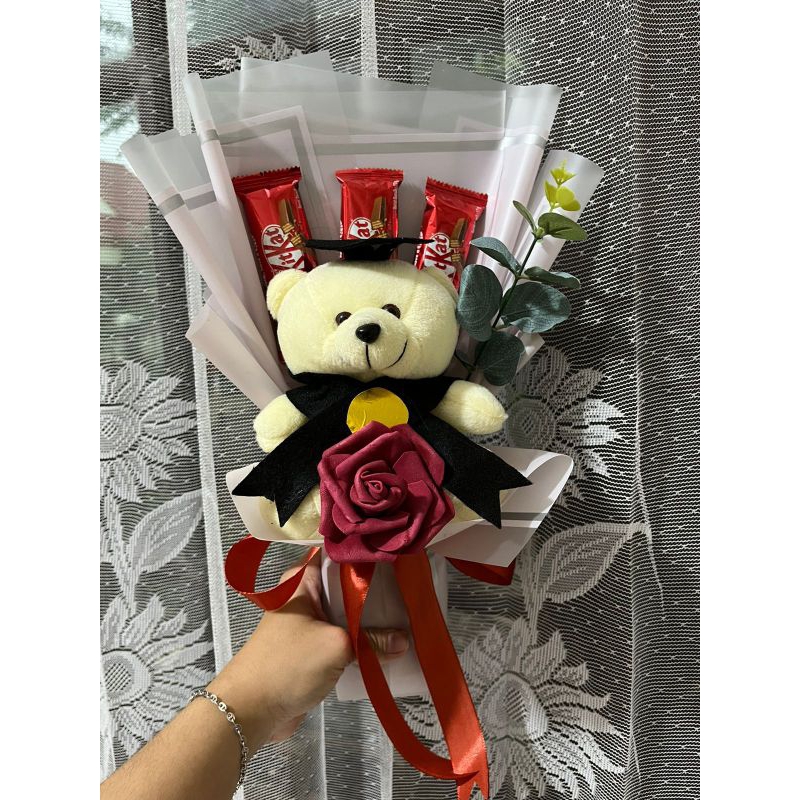 

buket cokelat silverqueen / dairy milk / cadbury + boneka bear
