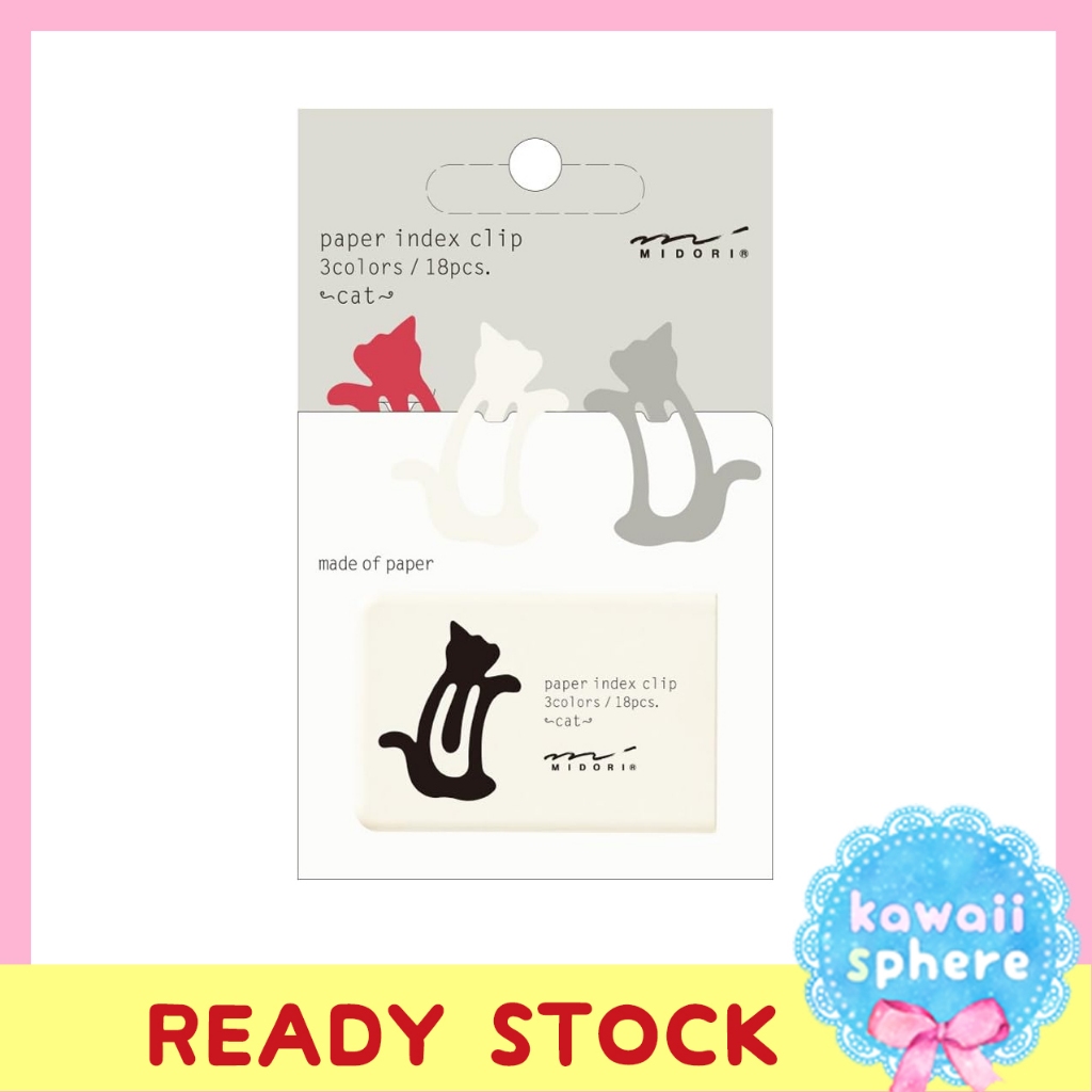 

Midori Paper Index Clip | Cat | Ready Stock | Paper Clip
