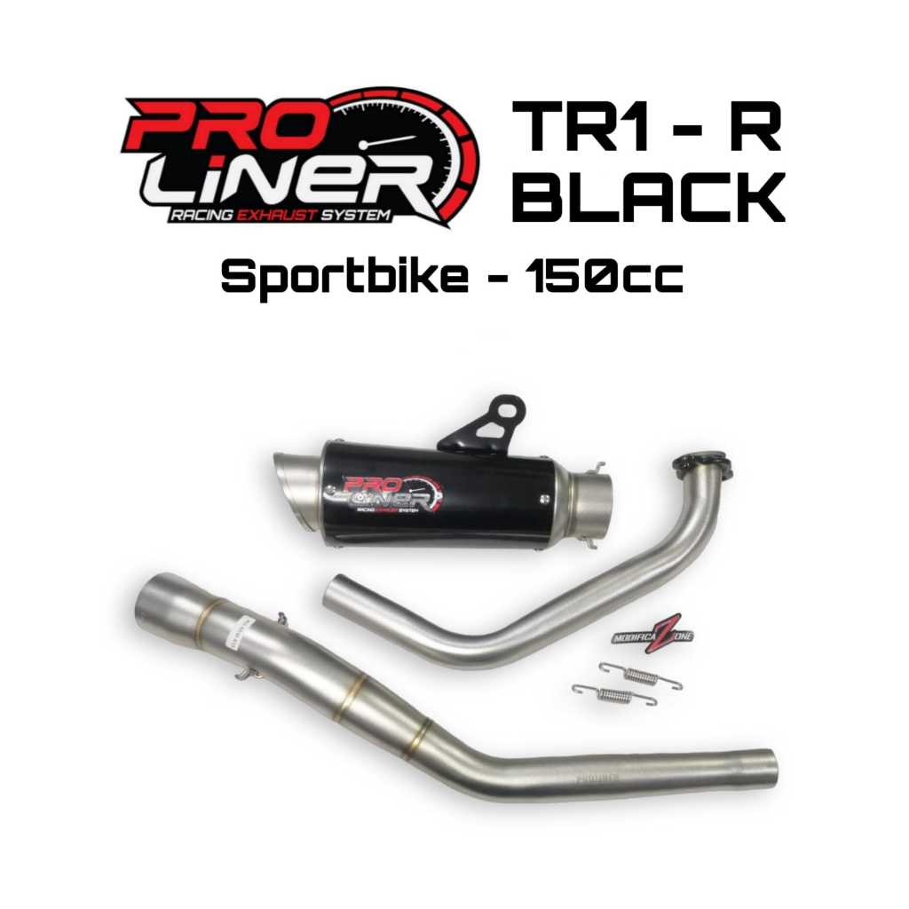 Knalpot Proliner TR1R Sport 150cc Motor Sport Silincer Fullsystem Modificazone Aksesoris Modifikasi 