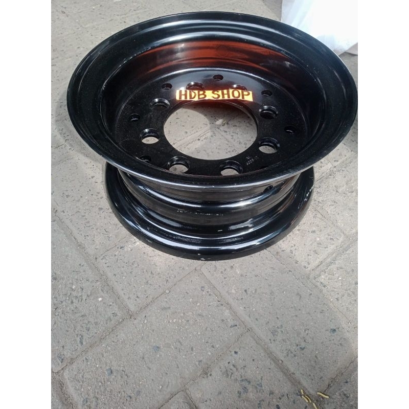 velg roda depan forklift toyota 8 fd 25 ukuran 700-12 lubang 8