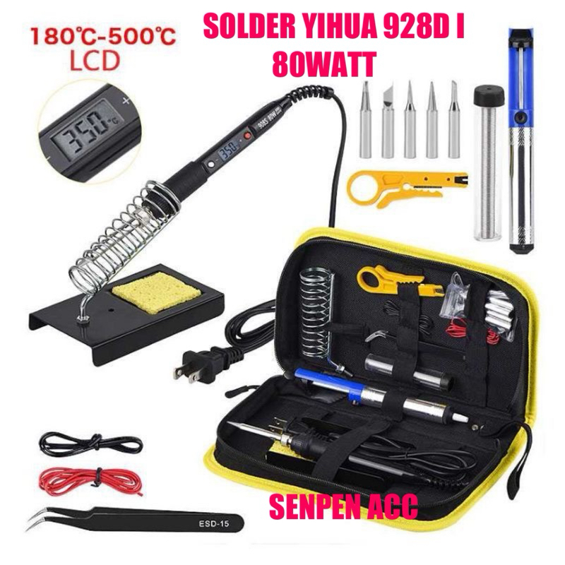 PAKET LENGKAP SOLDER YIHUA 928D I 80WATT