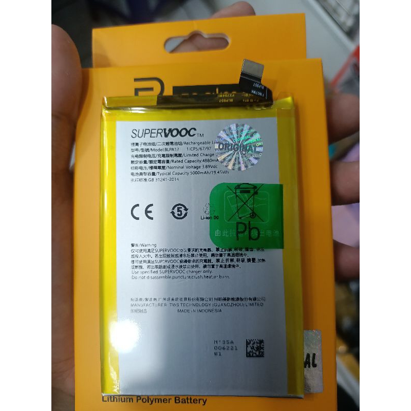 Baterai batre batrai Realme C53 (BLPA17)