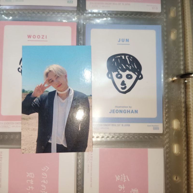 PHOTOCARD JEONGHAN CARATZONE CARZONE PADANG PASIR ODE TO YOU Little Damage