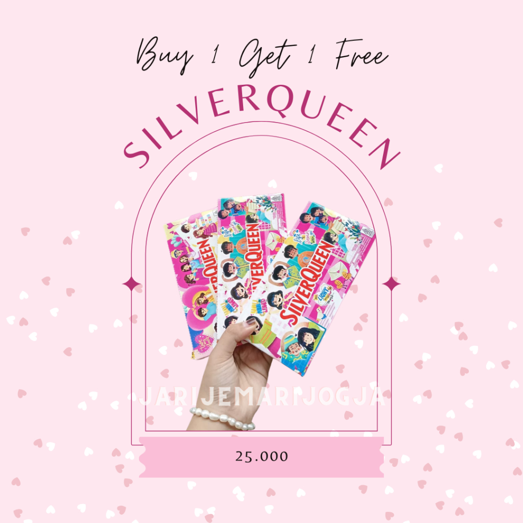 

Silverqueen buy 1 get 1 free 58 gram- ONLY CASHEW