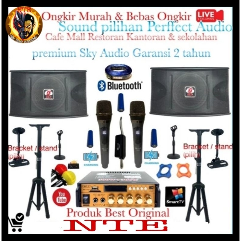 paket Karaoke set sound 10 inch Sky Audio premium Audio Musik Hd