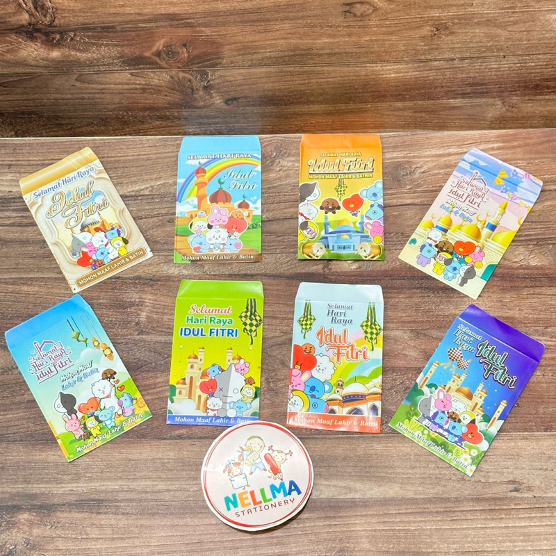 

Ampau Lebaran BTS Angpao karakter isi 10pcs