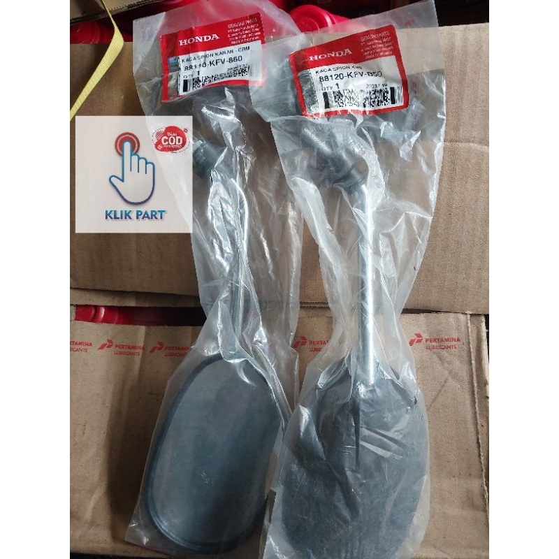 88110-KFV-860 & 88120-KFV-B50 spion kanan kiri chrom set legenda original