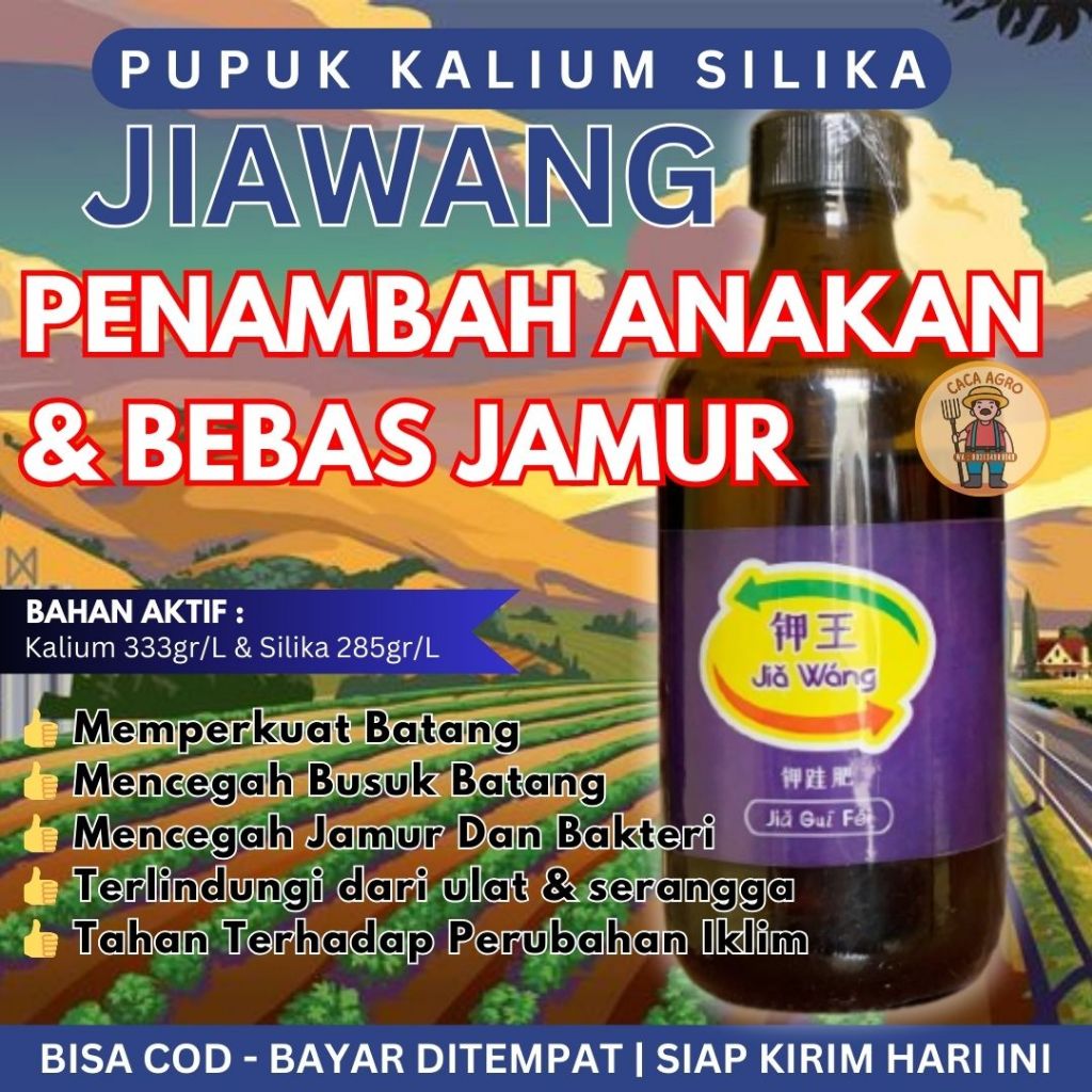 Jiawang Jia Wang Pupuk Cair Kalium Silica Murni Semua Tanaman, Pupuk Kalium Silika