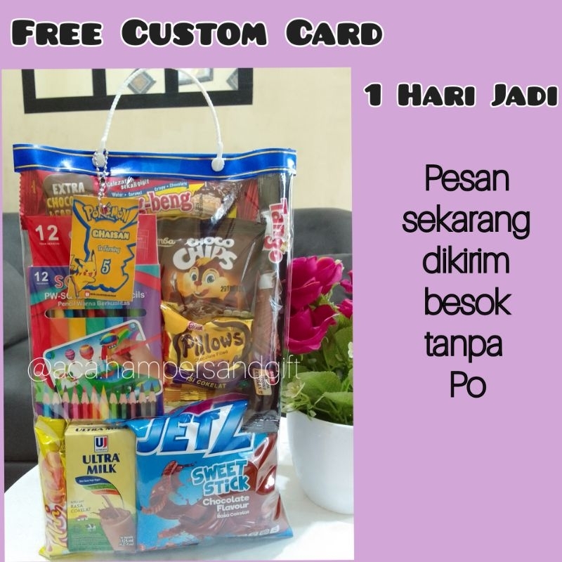 

Paket Snack anak souvenir pensil warna / souvenir unik anak ulang tahun