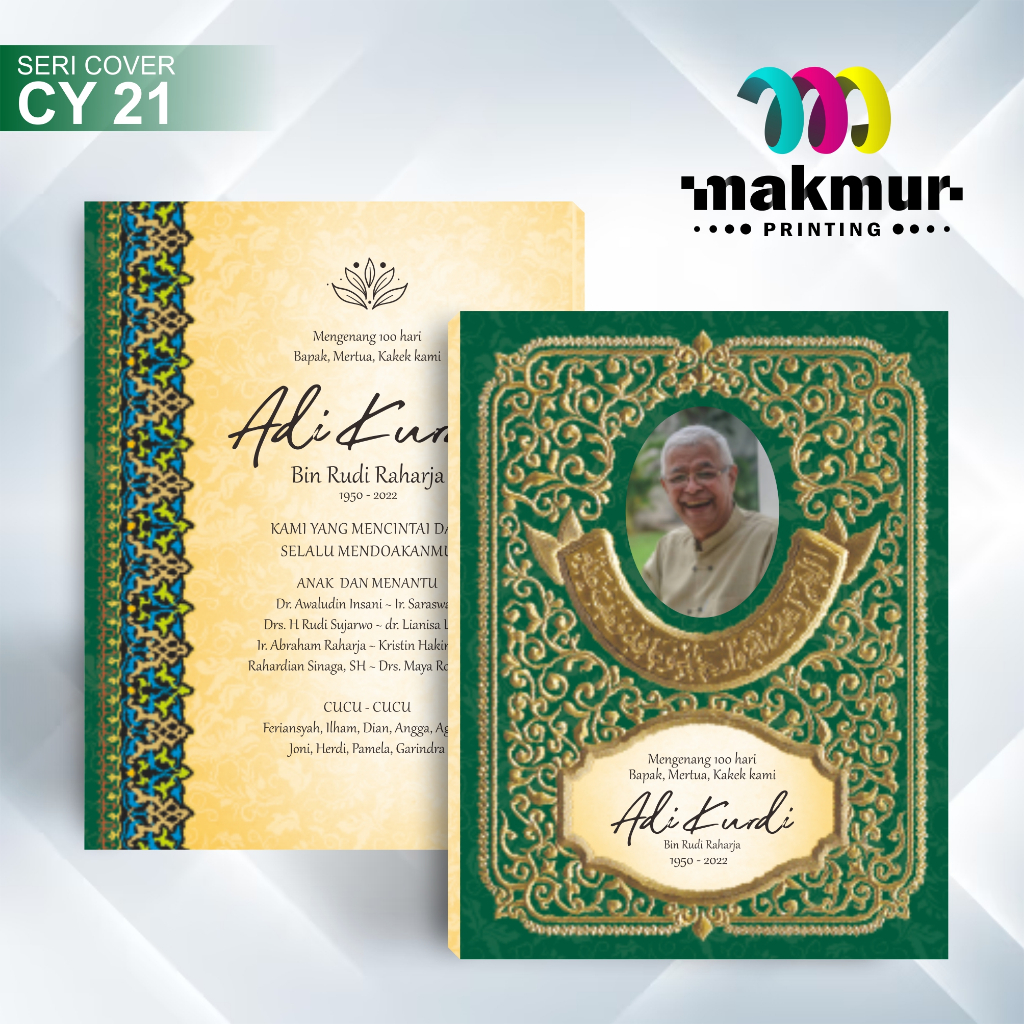 Cetak Yasin & Tahlil | Isi 128 Halaman | Elegant Emboss Cover | Yasin 40 Hari
