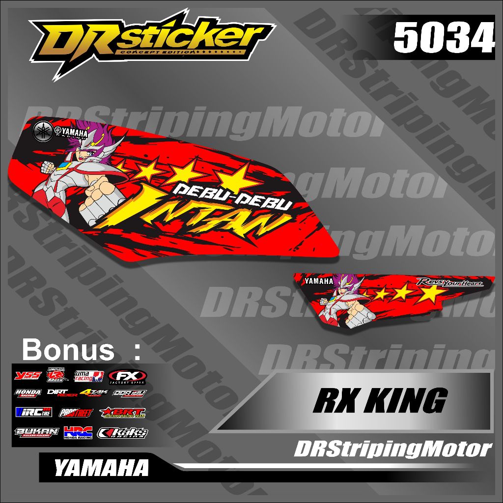 Striping Sticker Rx-King Sticker Variasi List