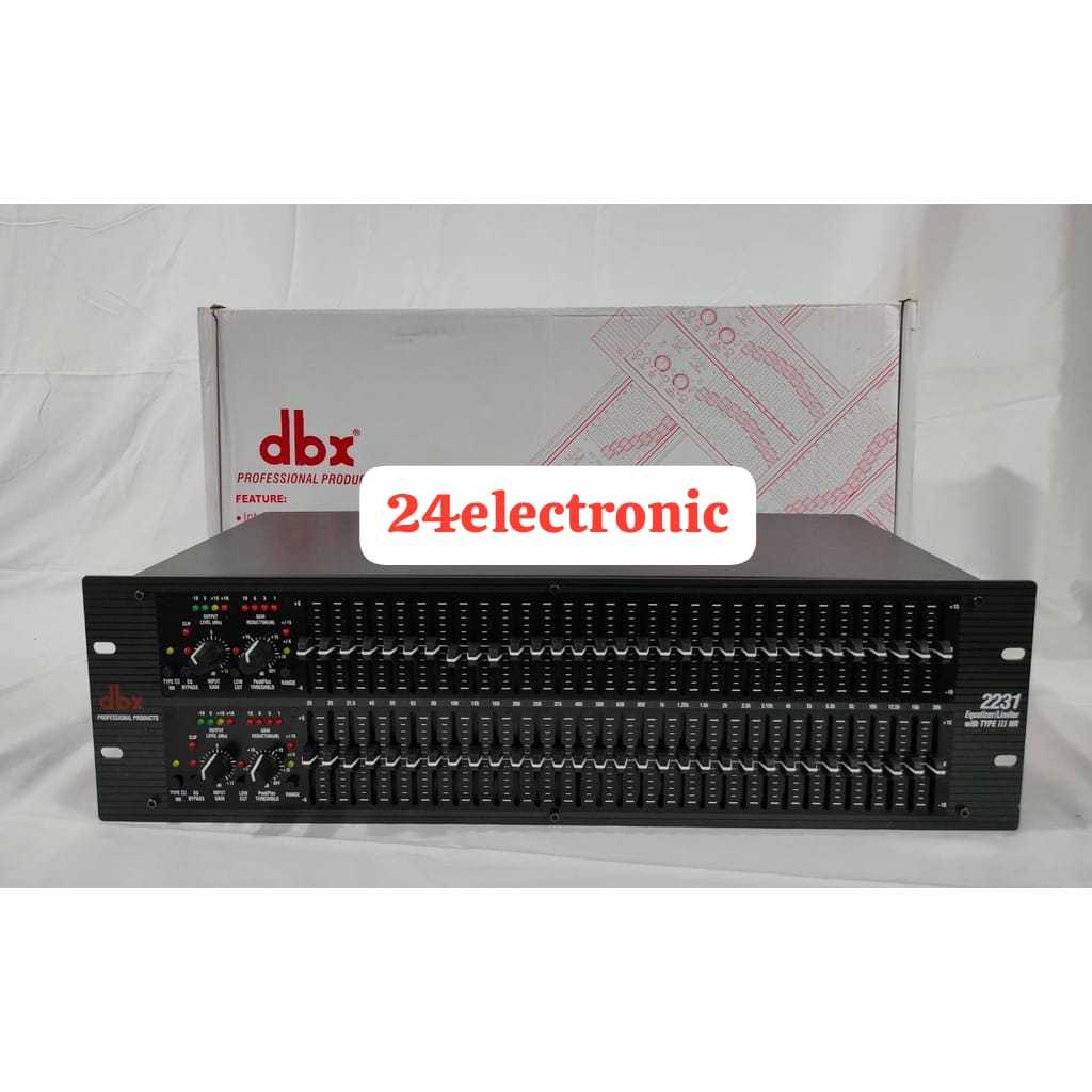 Equalizer DBX 2231 / DBX2231 ( 2x31 band ) tanpa limiter