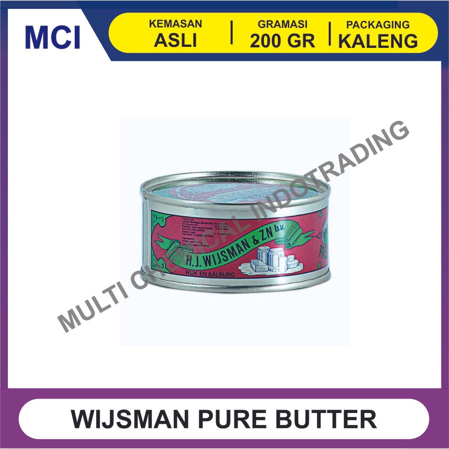 

WIJSMAN KALENG 200 GR - 1 DUS 60 PCS / BUTTER / MENTEGA / WISMAN