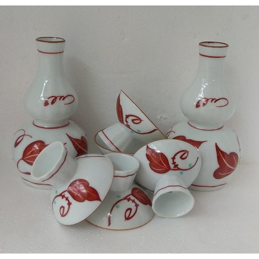 cawan set keramik jepang lawas