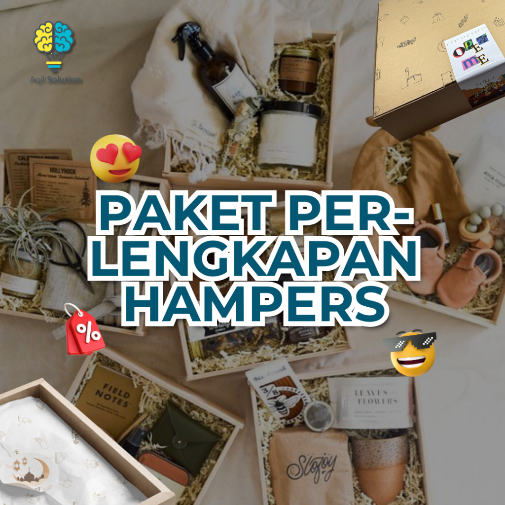 

Paket Perlengkapan Hampers Ramadhan / Idul Fitri / Box Hampers, Wrapping Paper, Stiker Segel Eid Series