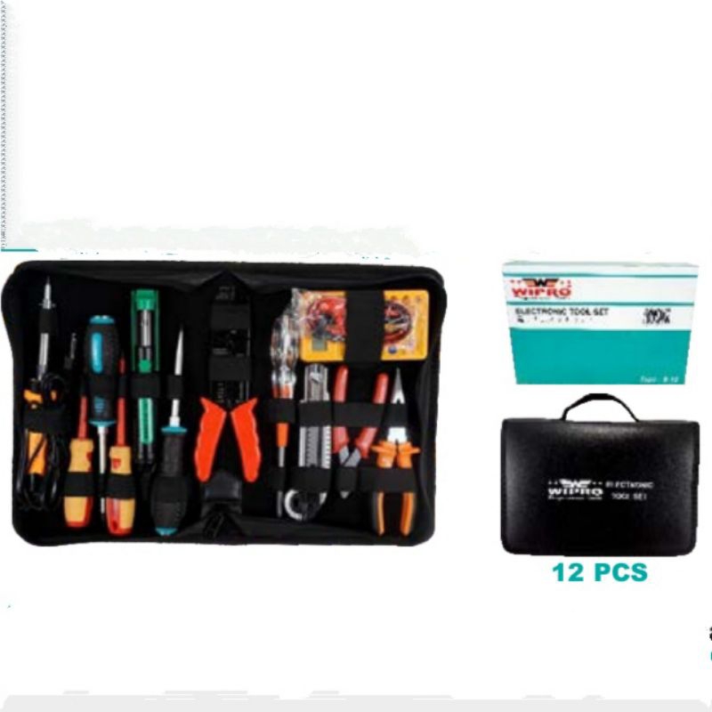 TOOL KIT SET ELEKTRONIK 12 PCS - WIPRO