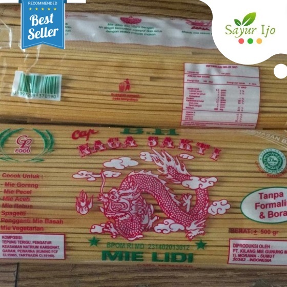 

Mie Lidi Kuning Cap Naga Sakti Api 500 Gram Mi Gomak Medan Spaghetti