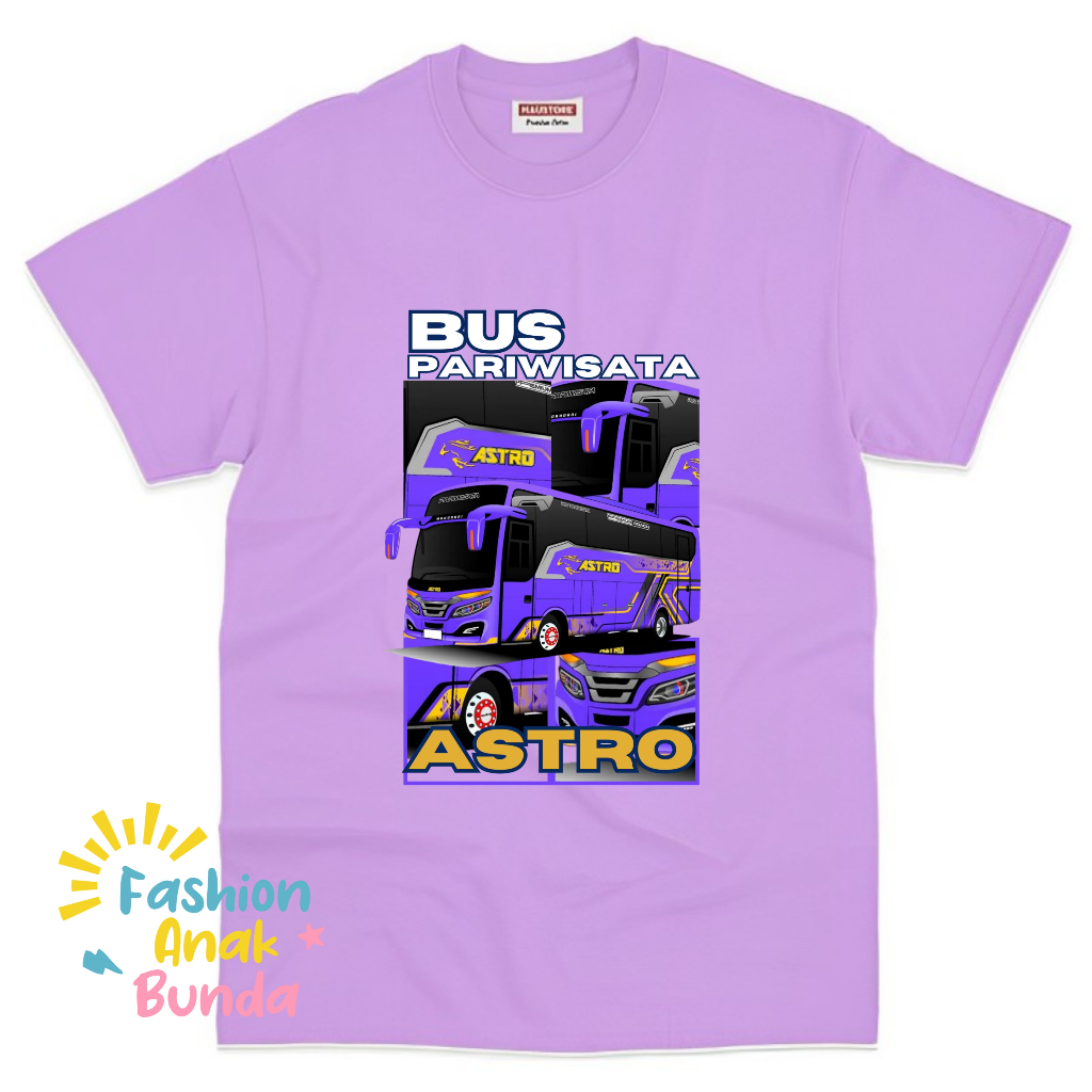 Baju Anak Kaos Anak Bus ASTRO Pariwisata Terbaru Free Nama