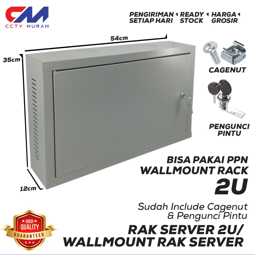 KODE E82O Wallmount Rack Server 2U Rak Server Single Door 2U