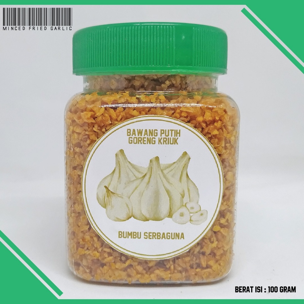

Bawang Putih Goreng Cincang / Minced Fried Garlic / Bumbu Serbaguna 100gr