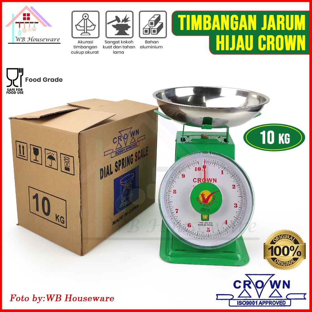 Timbangan Jarum 10kg / Timbangan Buah/Sayur CROWN