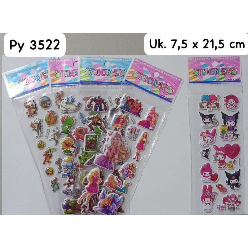 

sticker pendek bening isi 20 pcs