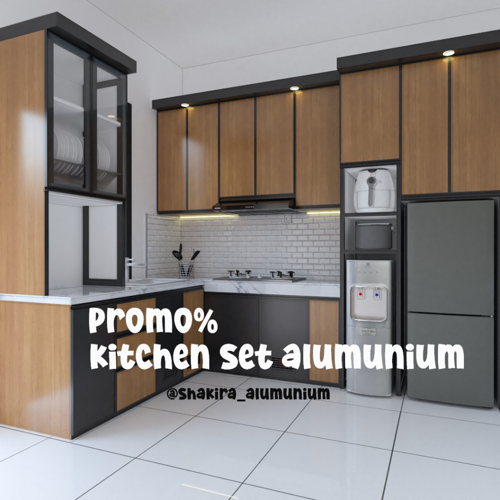 PROMO kitchen set aluminium kitchen set minimalis kitchen set anti rayap rak dapur kitchen set murah