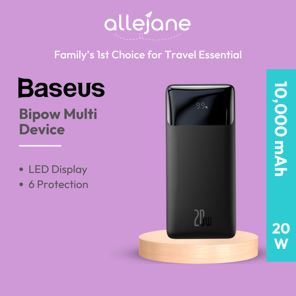 Baseus Powerbank Bipow Multi Device 20W 10000 mAh