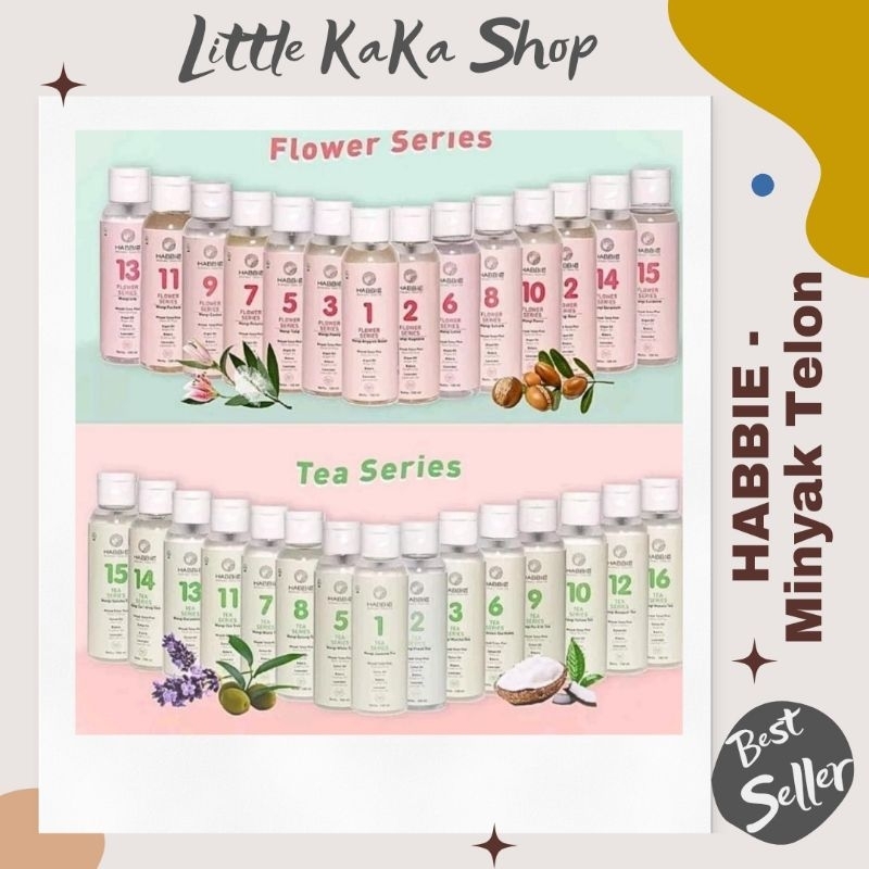 LittleKaka - Habbie Minyak Telon Bayi Anak No 8 sakura Dan No 7 Black Tea
