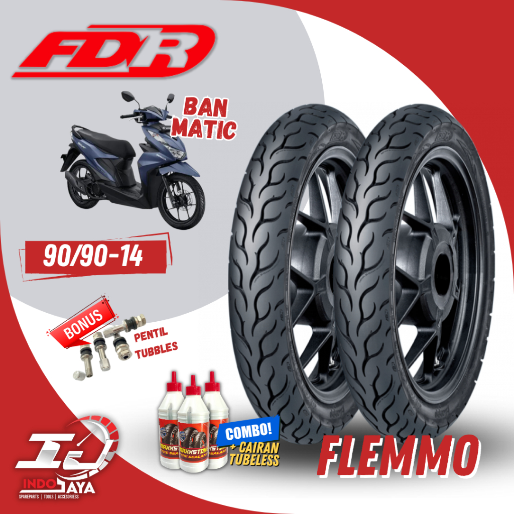 [READY COD] BAN FDR FLEMMO 90/90-14 RING 14 / BAN FDR TUBELESS TUBLES RING 14 ( 80/90-14 / 90/90-14 