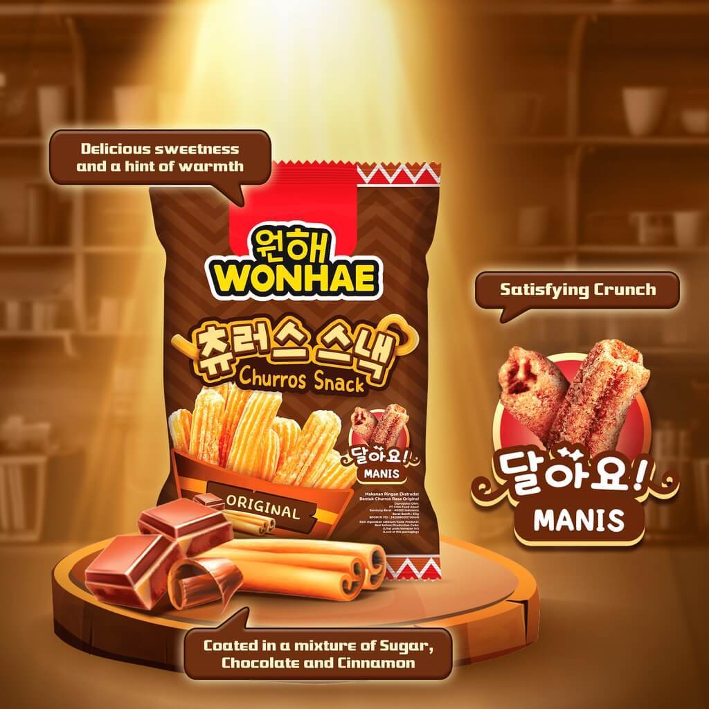 

Wonhae Churros Snack Original 60gram