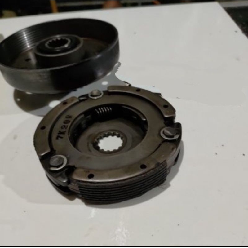 lonceng mangkok kopling set kampas ganda original ori yamaha vega zr jupiter z new robot 115